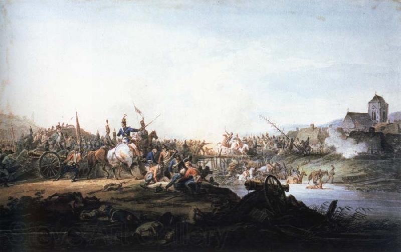 Aleksander Gierymski battle between russians and kosciuszko forces in 1801 Norge oil painting art